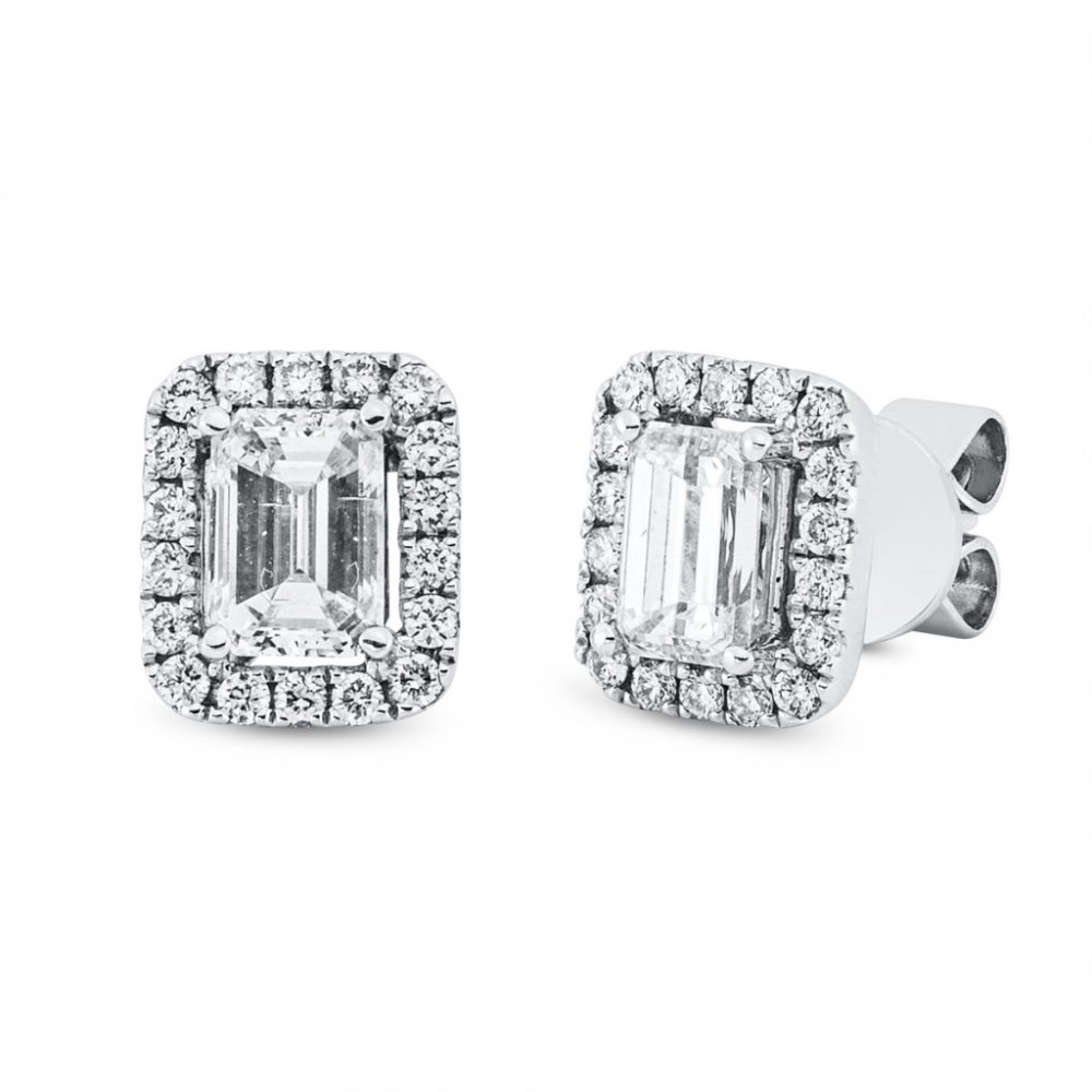 Whitegold Diamond Earrings