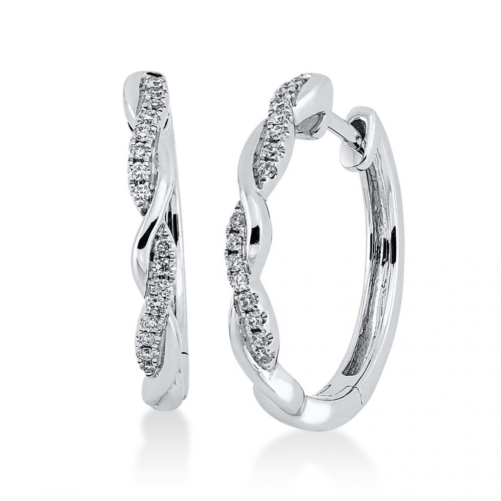 Whitegold Diamond Earrings