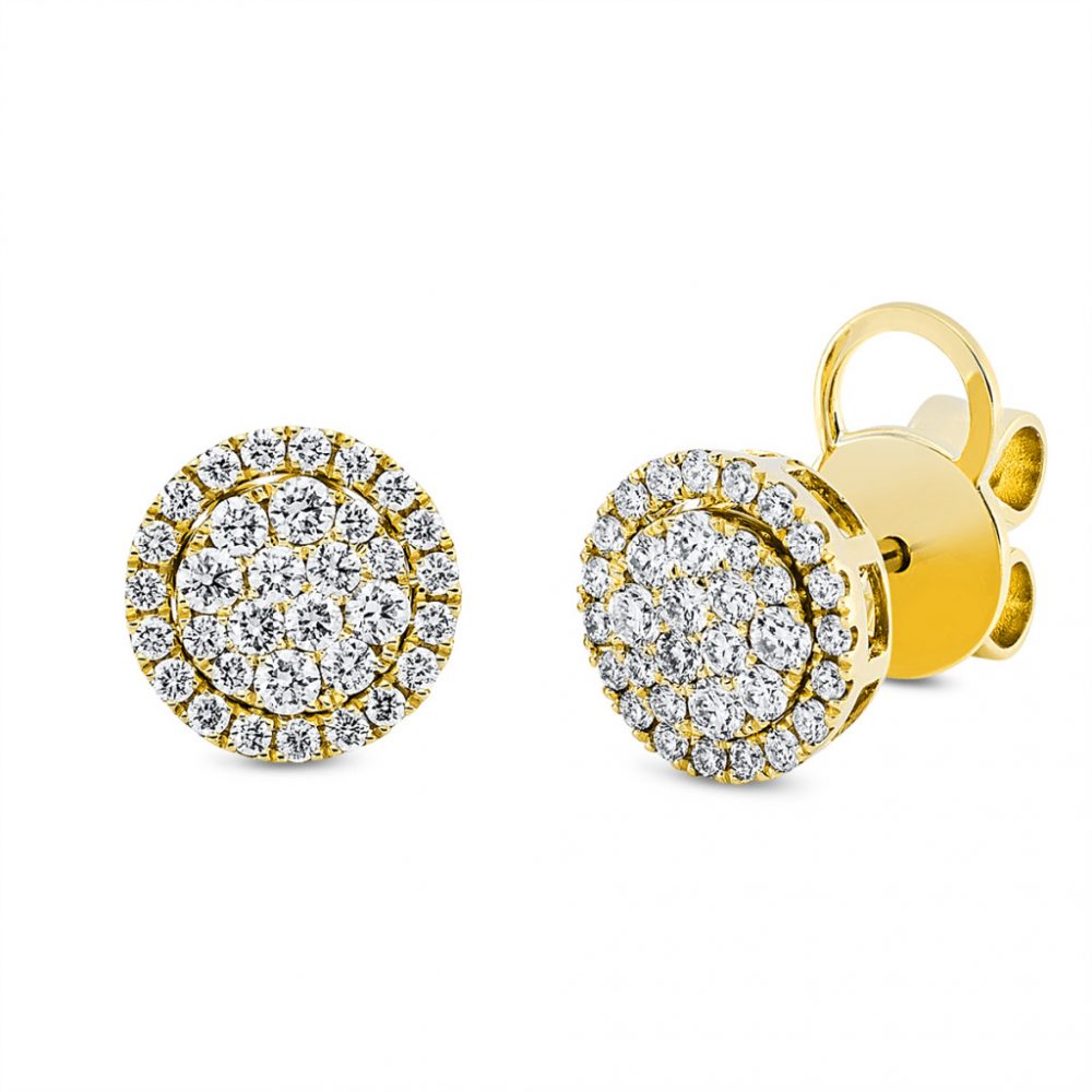 Yellowgold Diamond Earrings