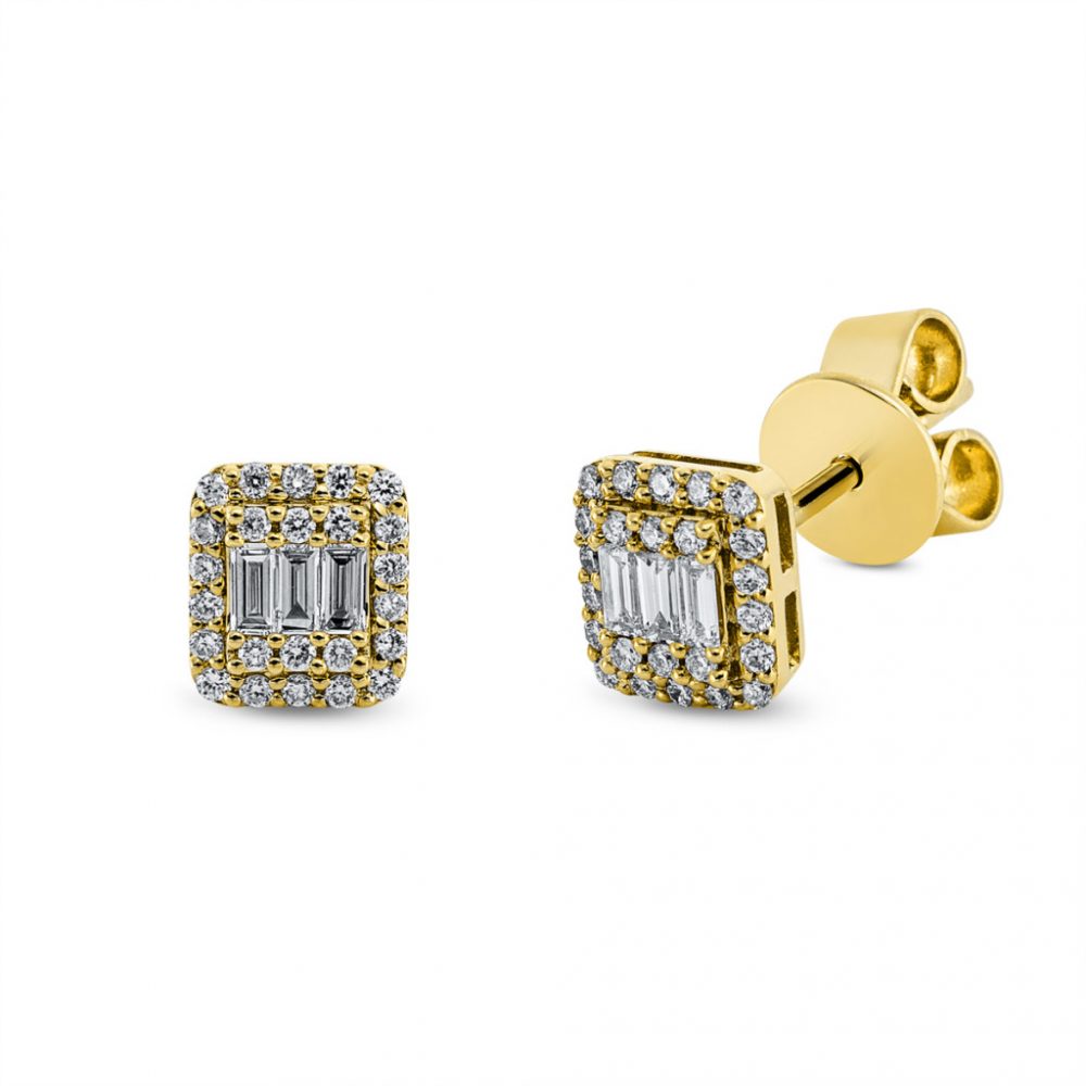 Yellowgold Diamond Earrings