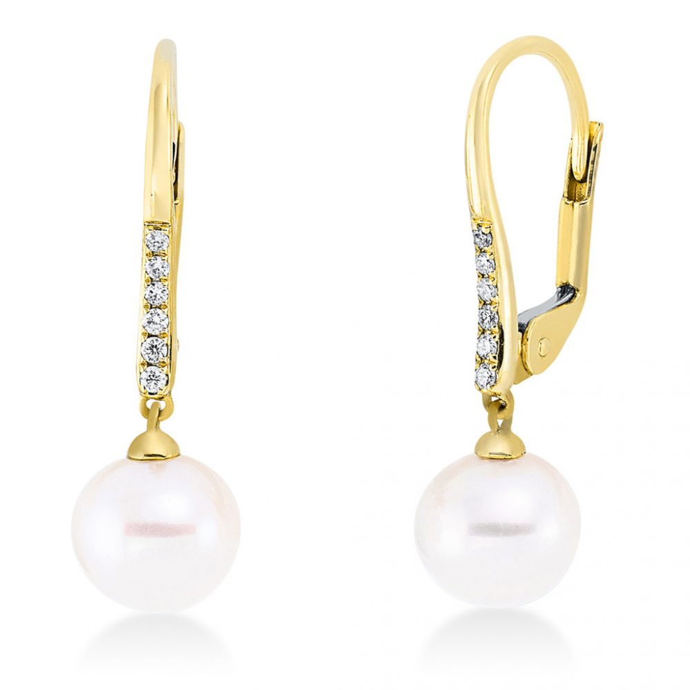 Yellowgold Diamond Earrings