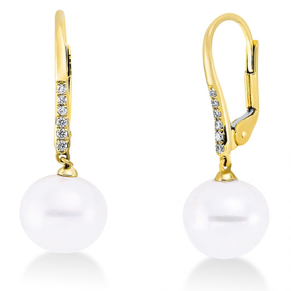 Yellowgold Diamond Earrings