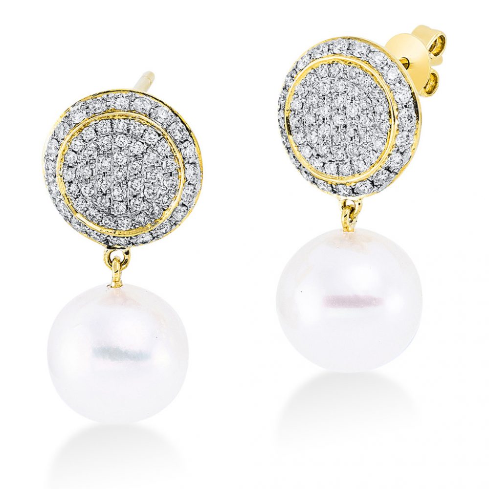 Yellowgold Diamond Earrings