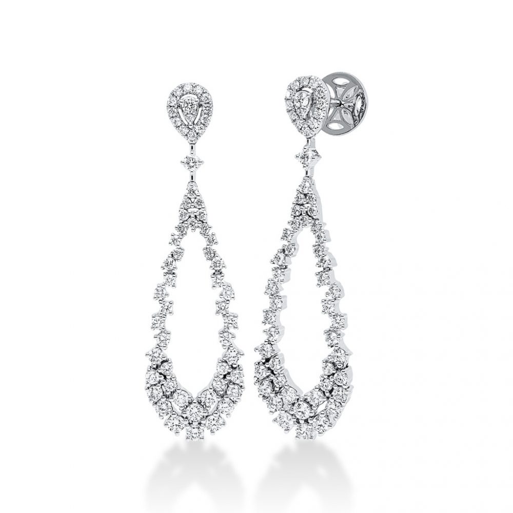 Whitegold Diamond Earrings