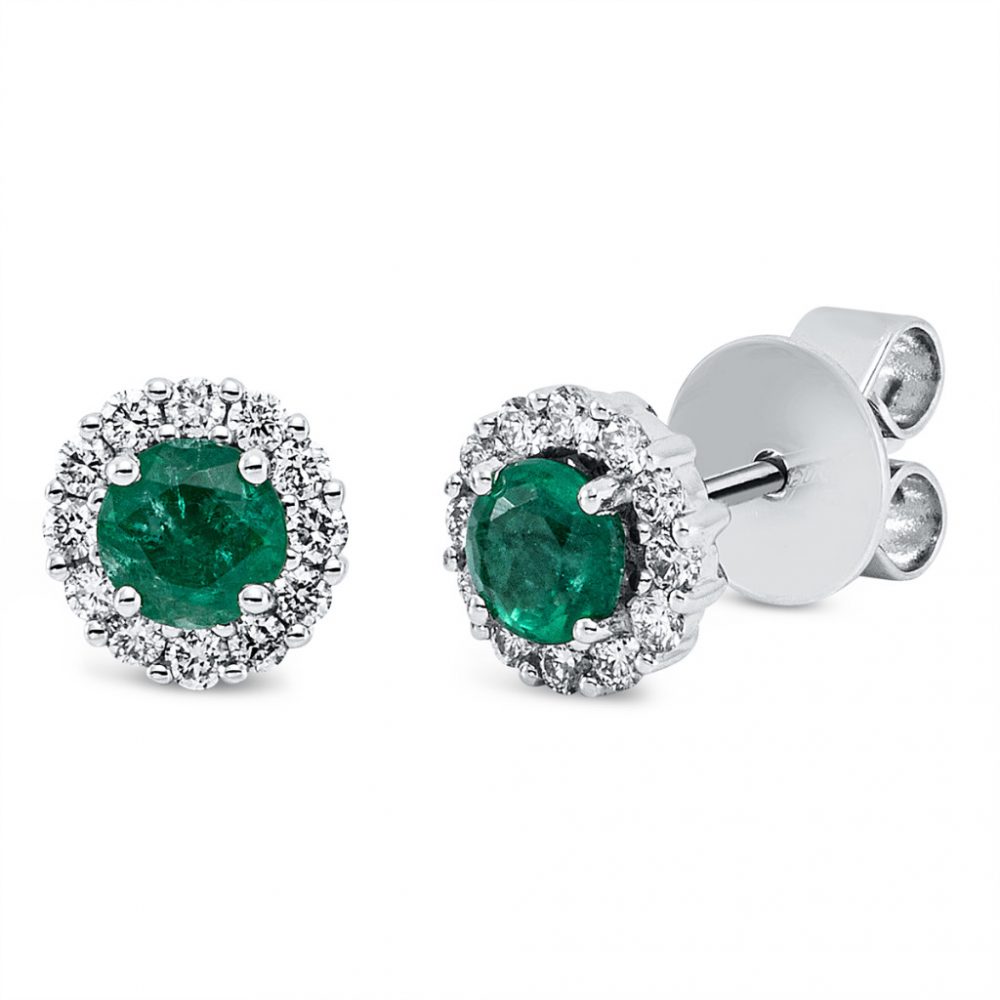 Whitegold Emerald Earrings