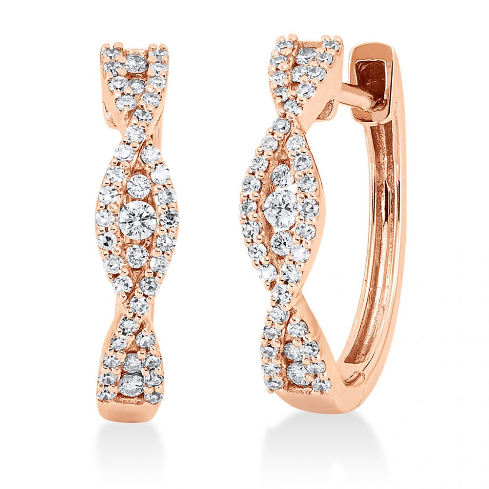 Redgold Diamond Earrings