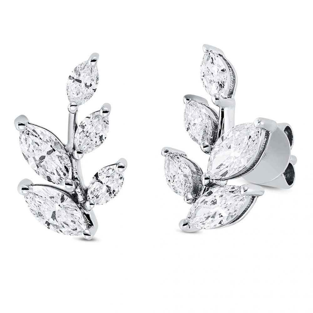 Whitegold Diamond Earrings