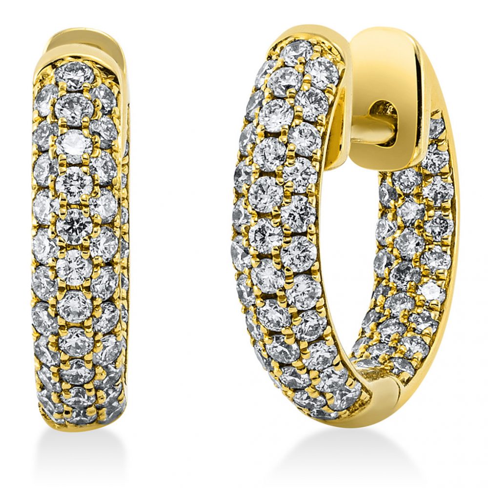 Yellowgold Diamond Earrings