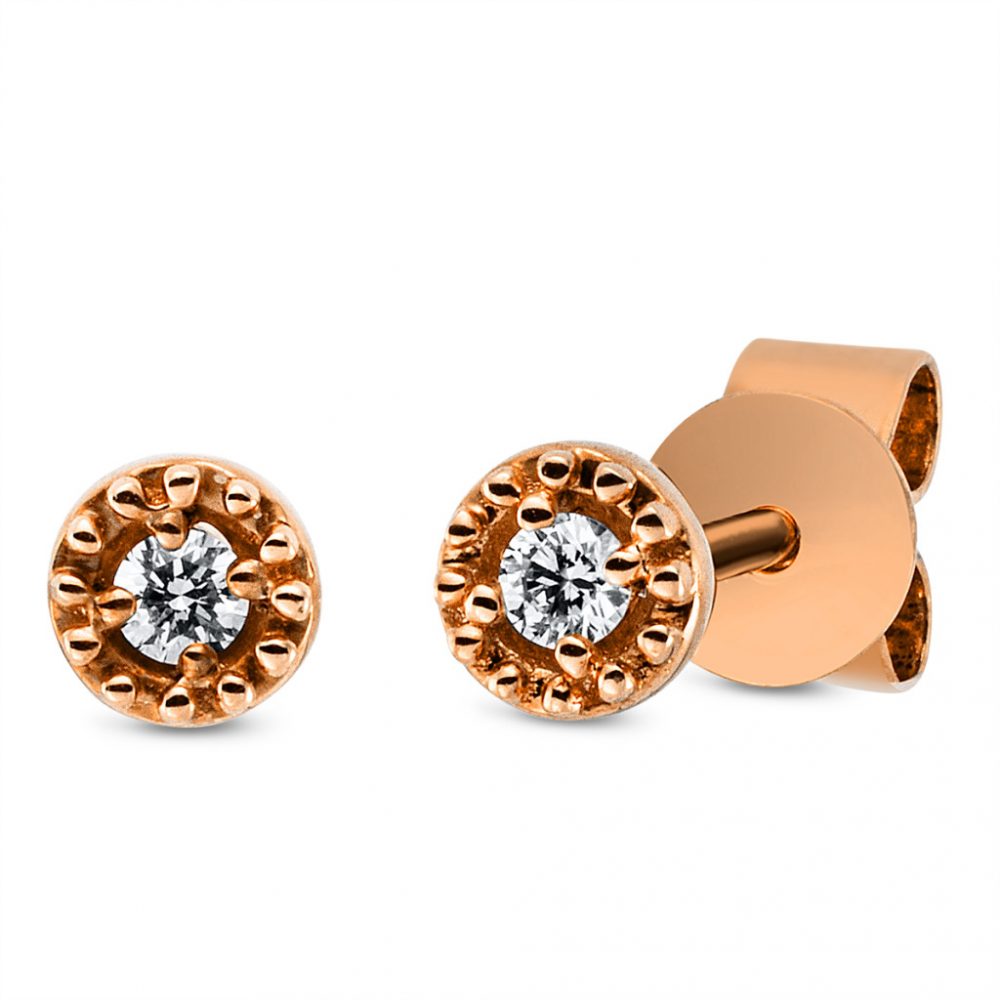 Redgold Diamond Earrings