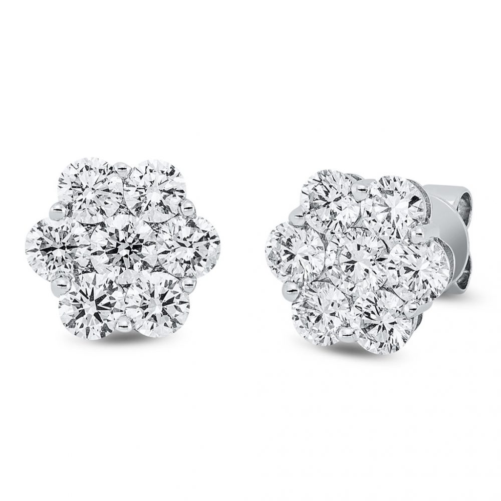 Whitegold Diamond Earrings