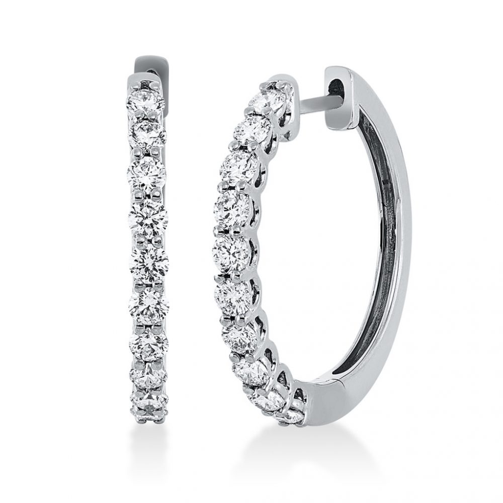 Whitegold Diamond Earrings