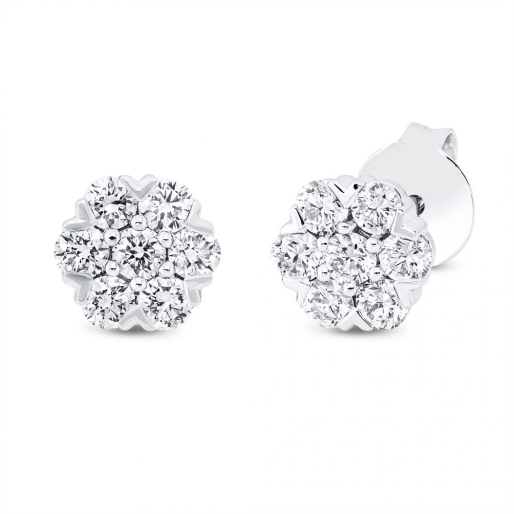 Whitegold Diamond Earrings