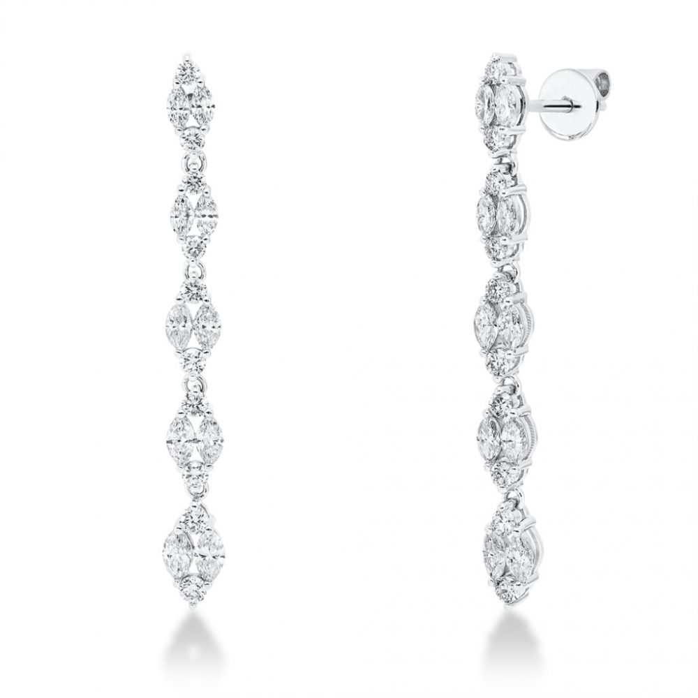 Whitegold Diamond Earrings