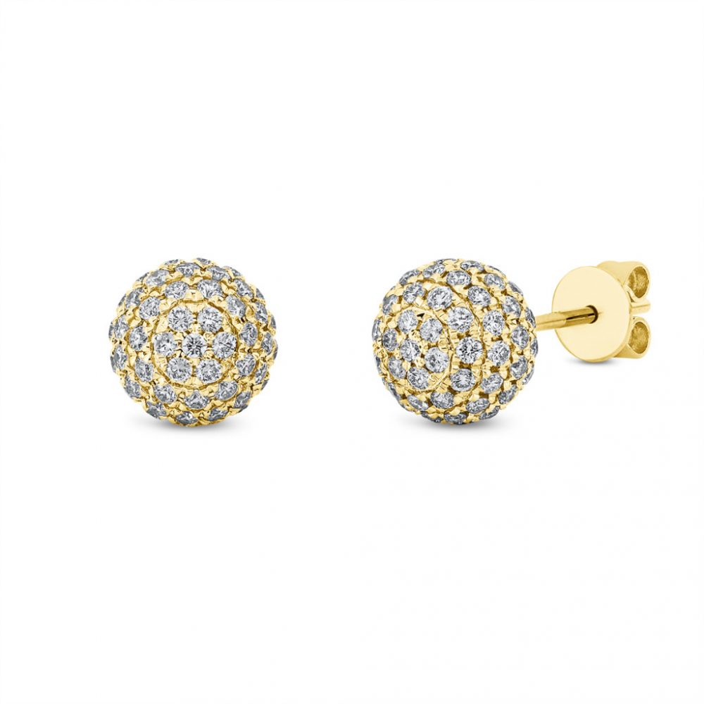 Yellowgold Diamond Earrings