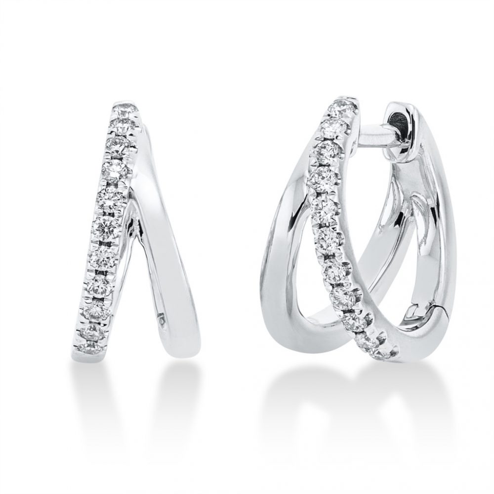 Whitegold Diamond Earrings