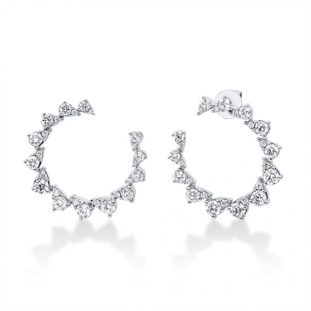 Whitegold Diamond Earrings