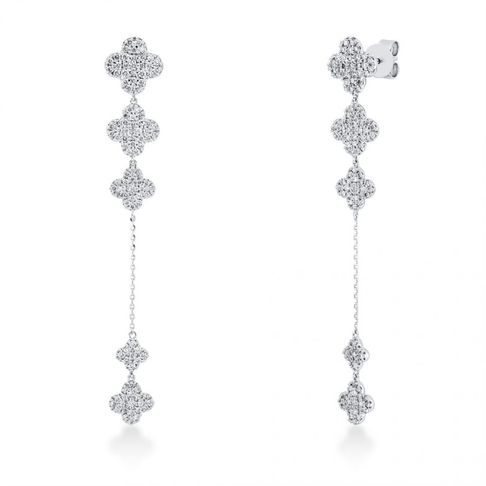 Whitegold Diamond Earrings