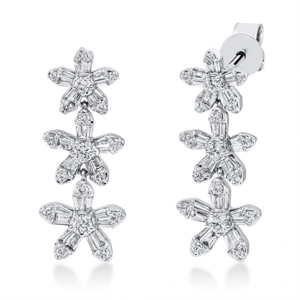 Whitegold Diamond Earrings