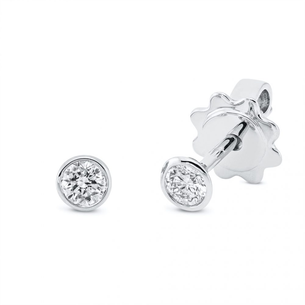 Whitegold Diamond Earrings