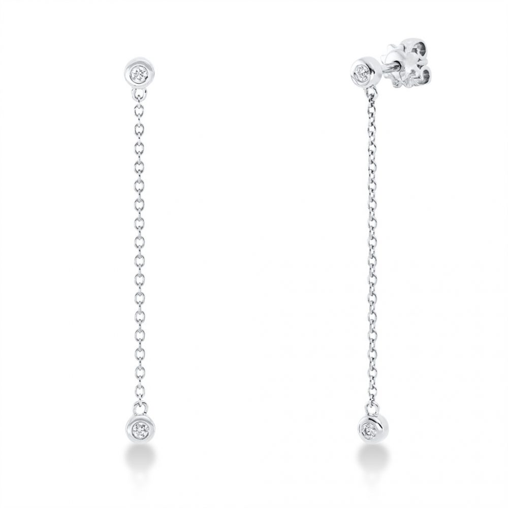 Whitegold Diamond Earrings