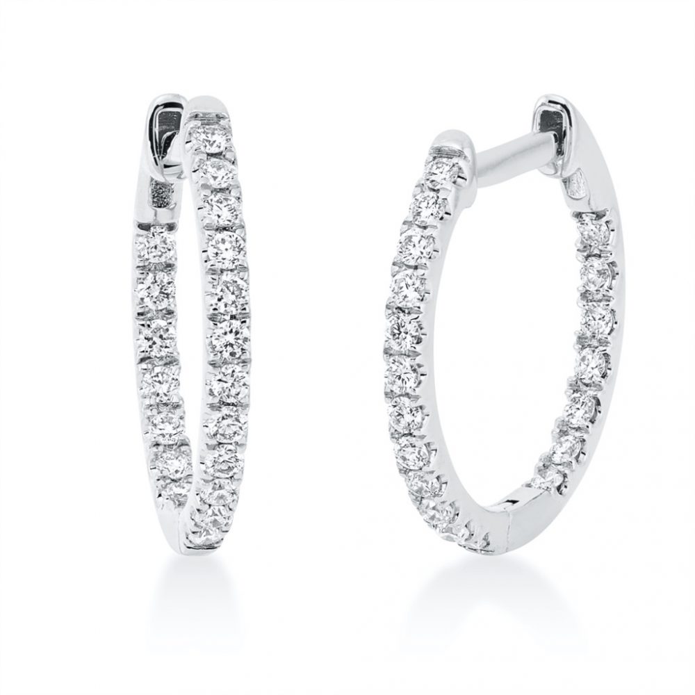 Whitegold Diamond Earrings