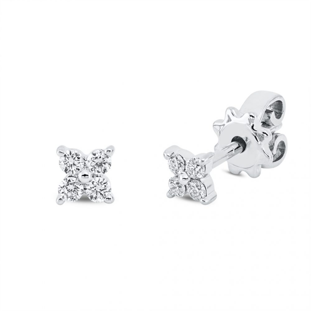 Whitegold Diamond Earrings