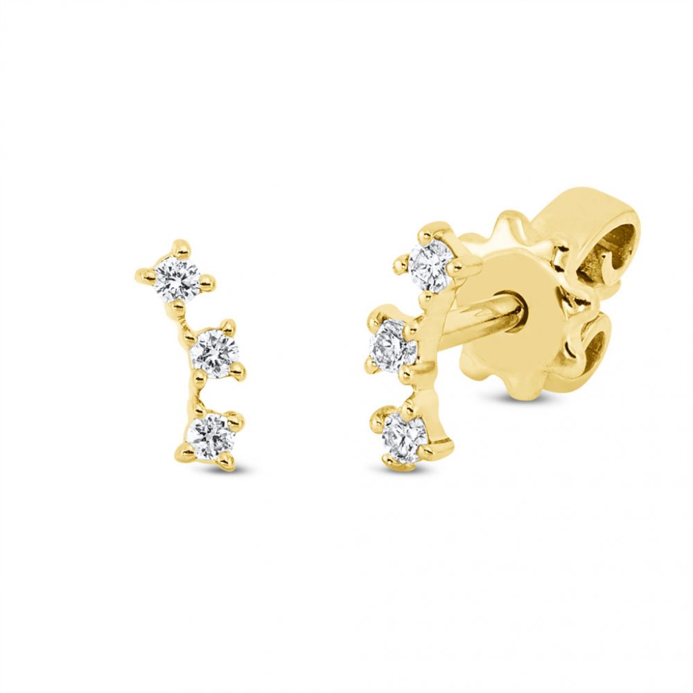 Yellowgold Diamond Earrings