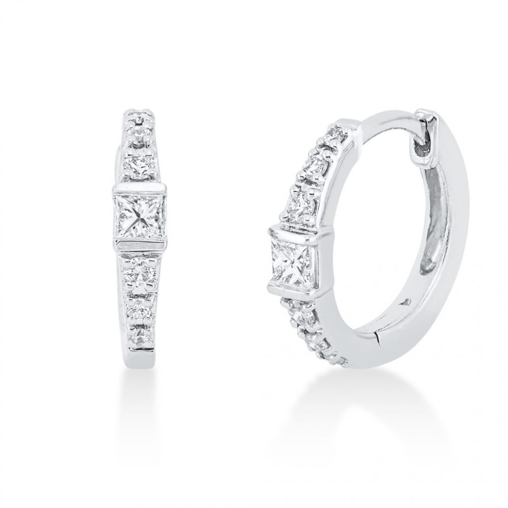 Whitegold Diamond Earrings