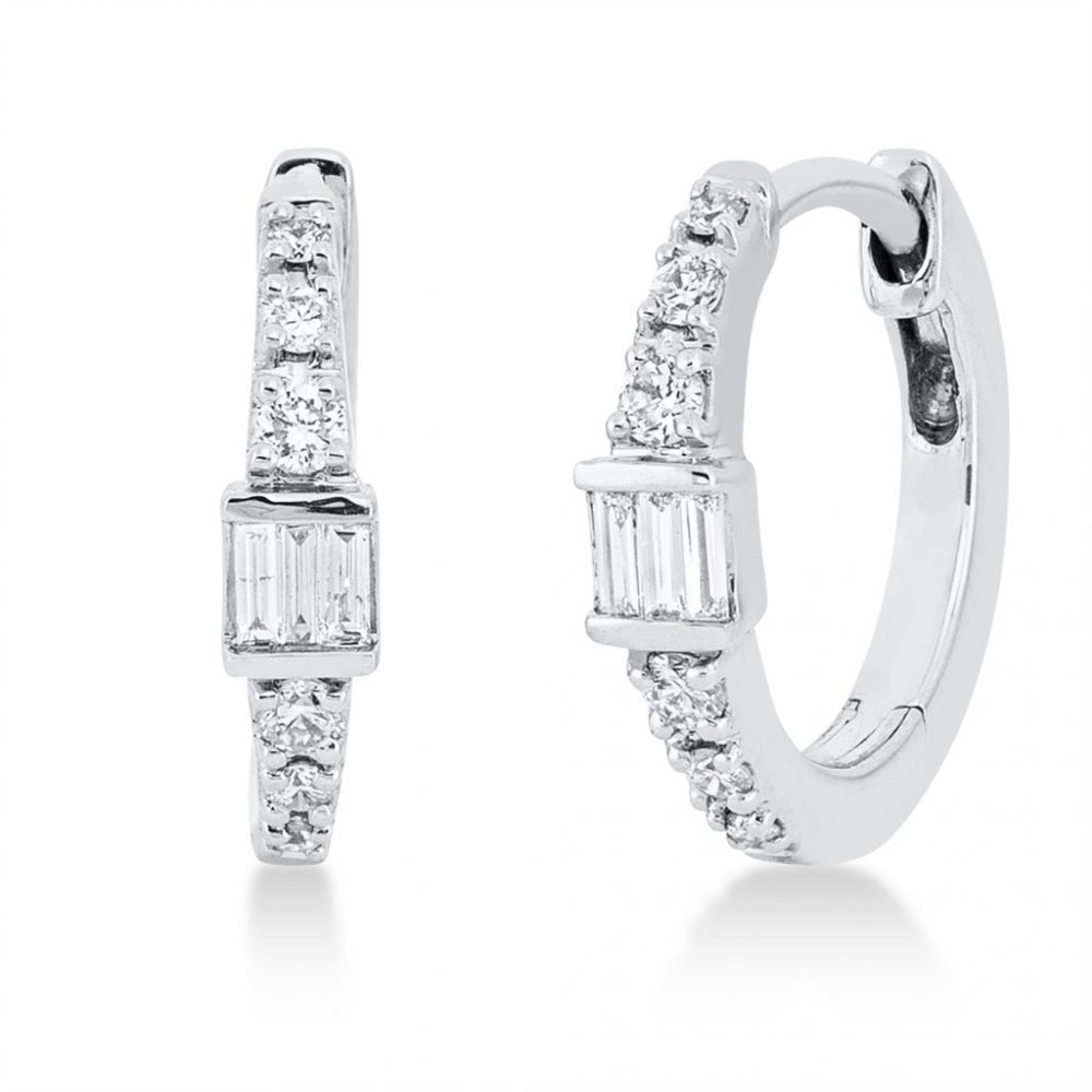 Whitegold Diamond Earrings