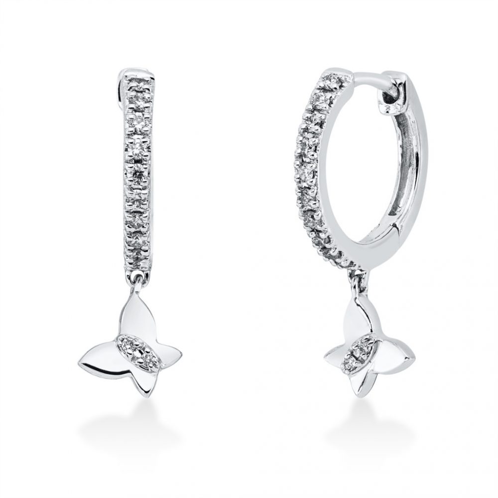 Whitegold Diamond Earrings