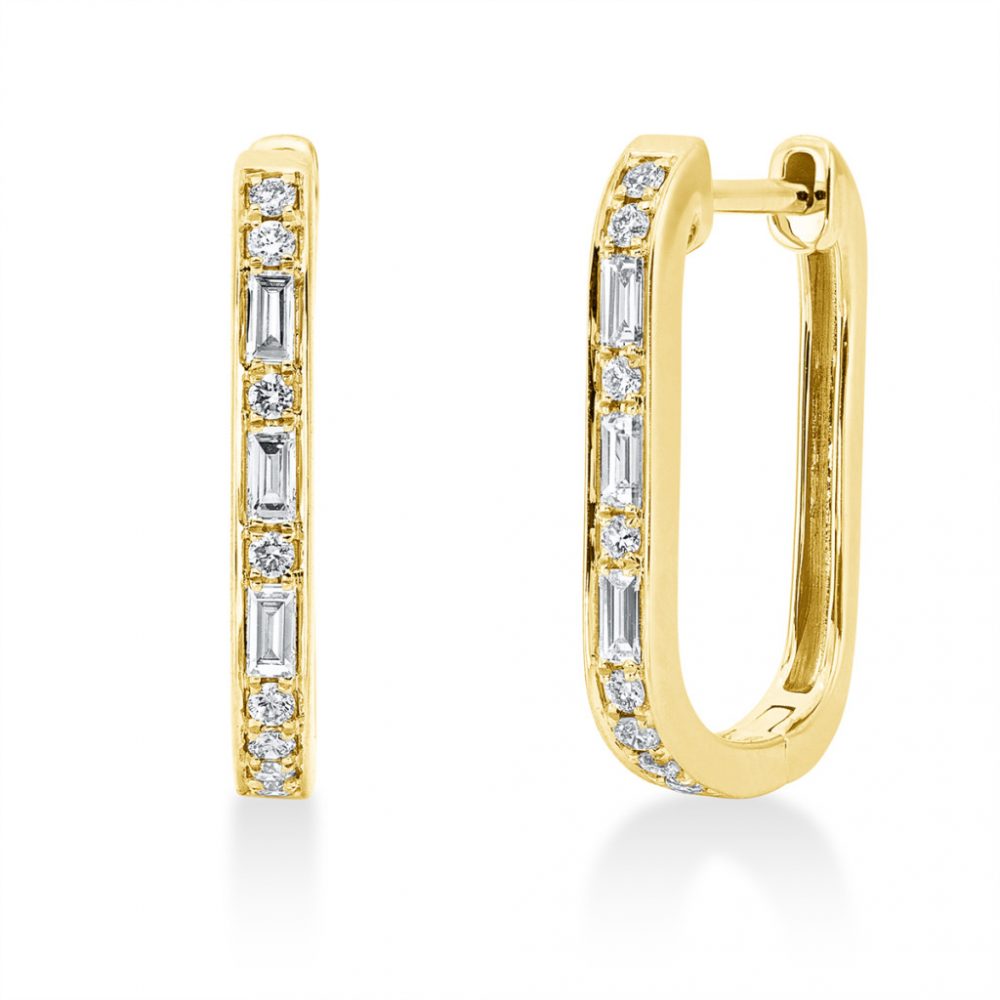 Yellowgold Diamond Earrings