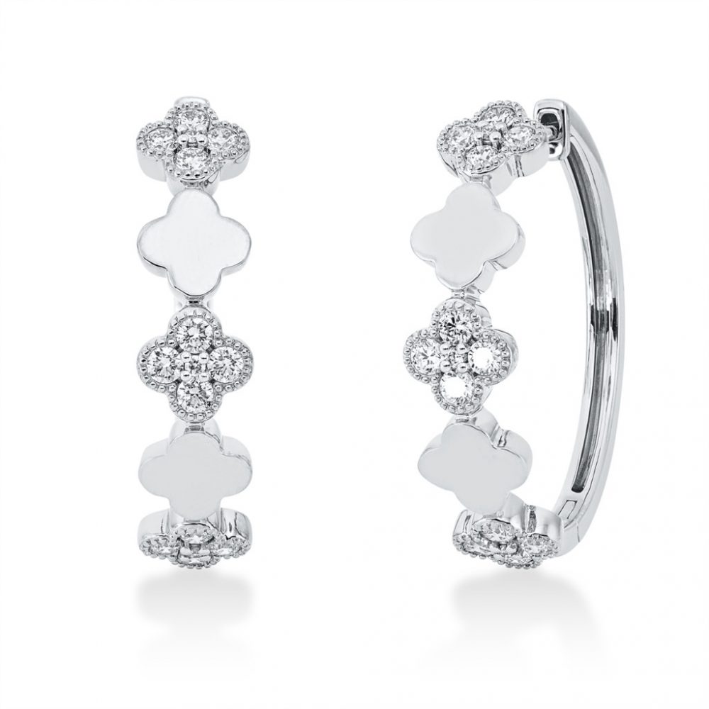 Whitegold Diamond Earrings