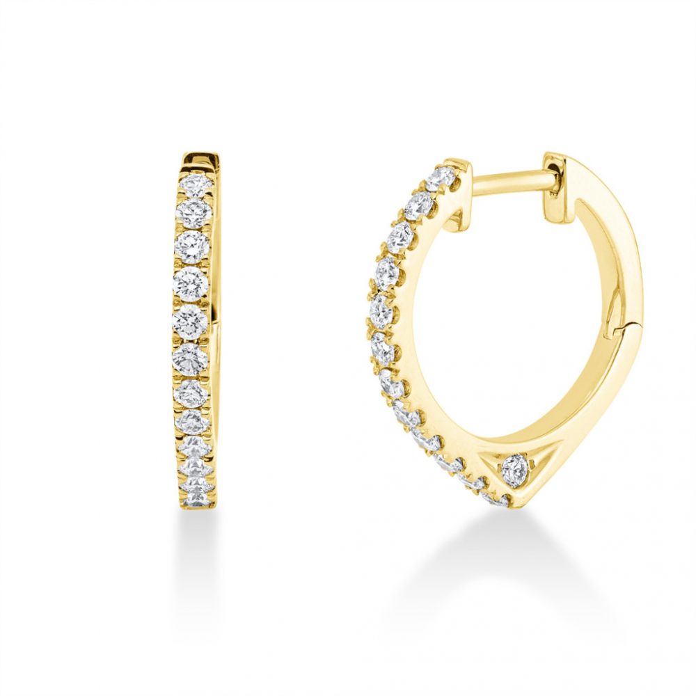 Yellowgold Diamond Earrings