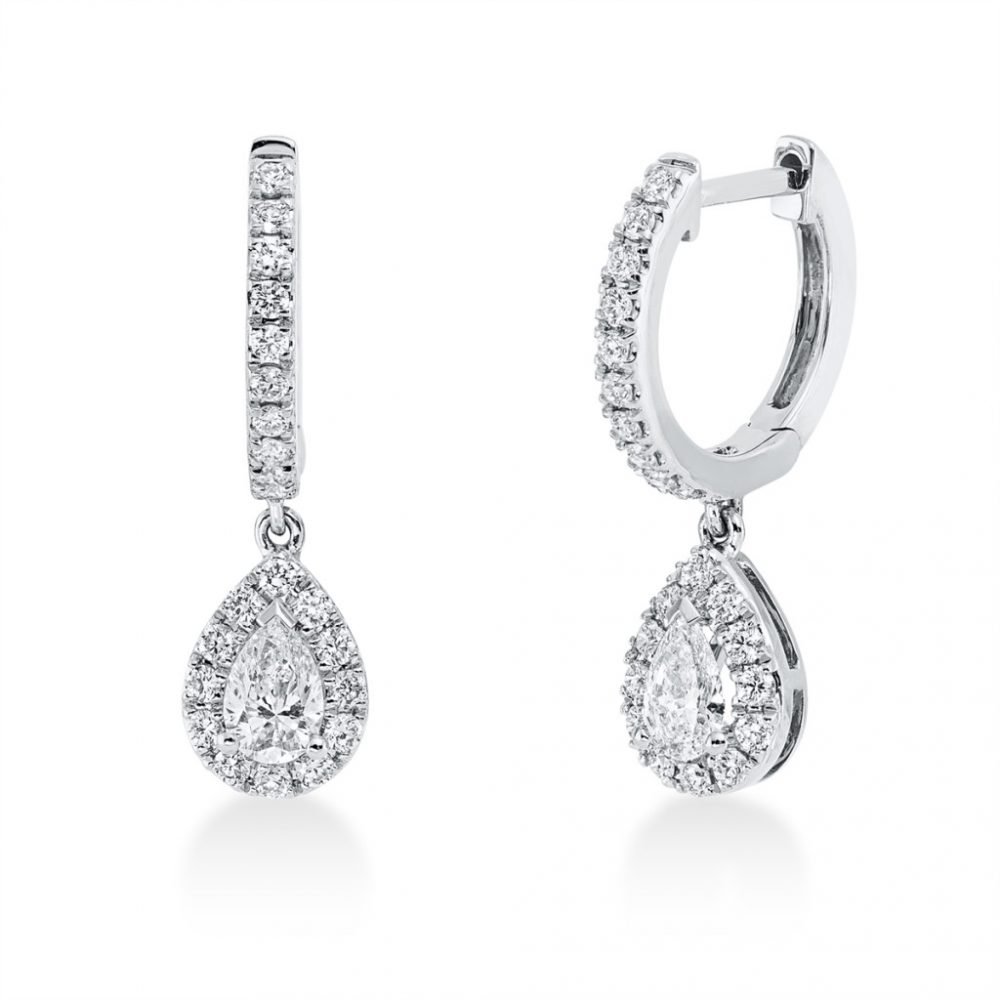 Whitegold Diamond Earrings