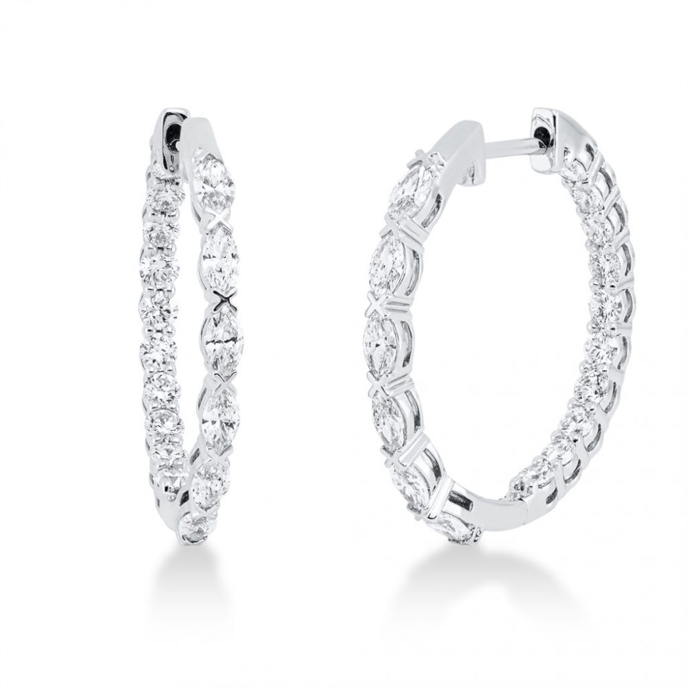 Whitegold Diamond Earrings