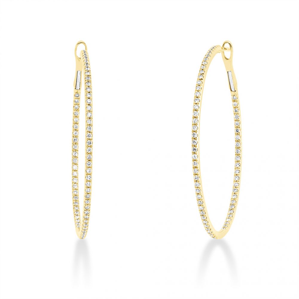 Yellowgold Diamond Earrings