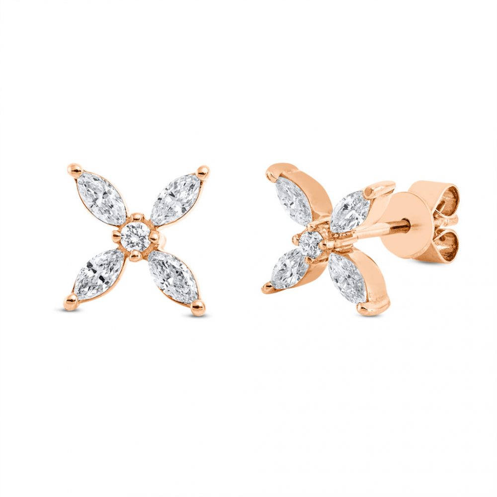 Redgold Diamond Earrings