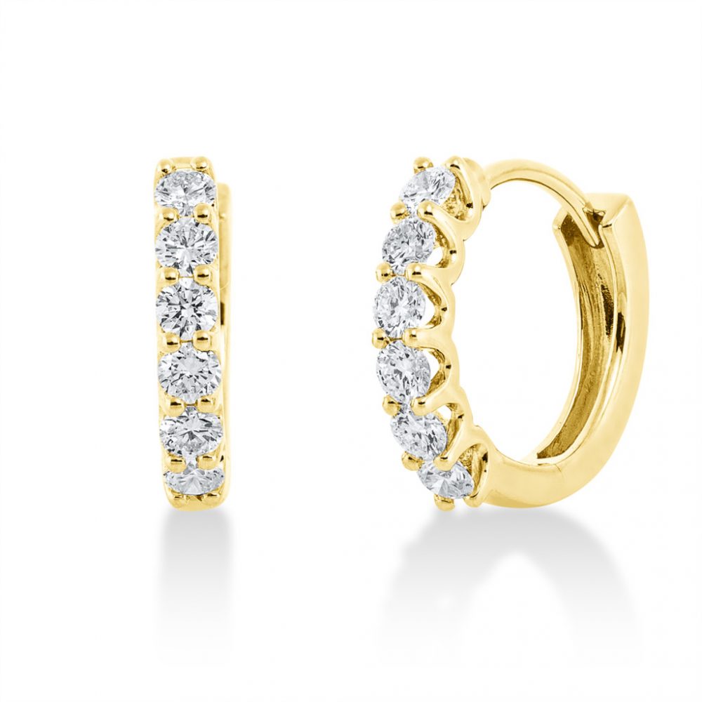 Yellowgold Diamond Earrings