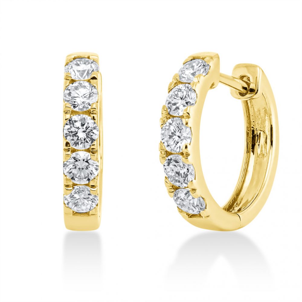 Yellowgold Diamond Earrings