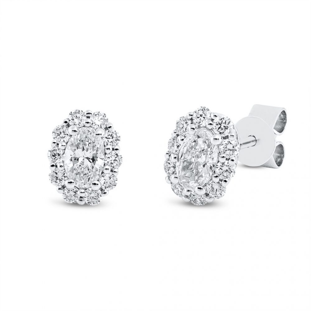 Whitegold Diamond Earrings