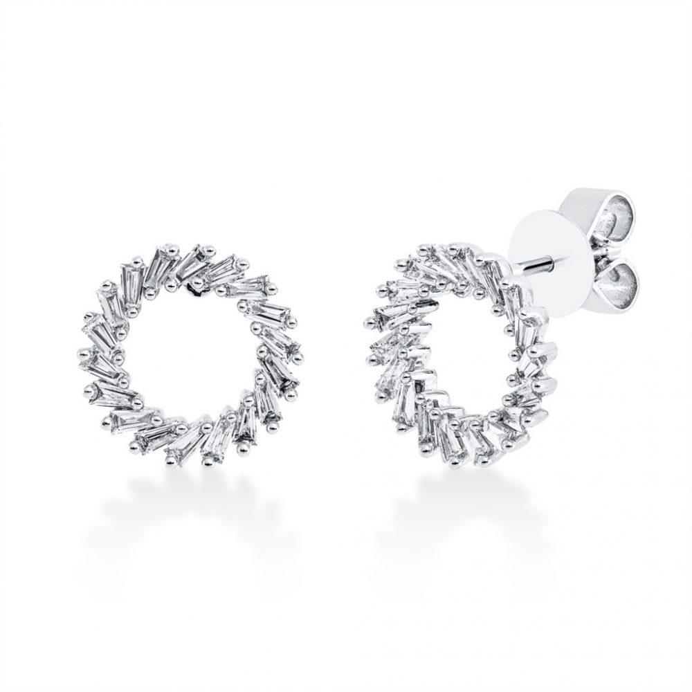 Whitegold Diamond Earrings