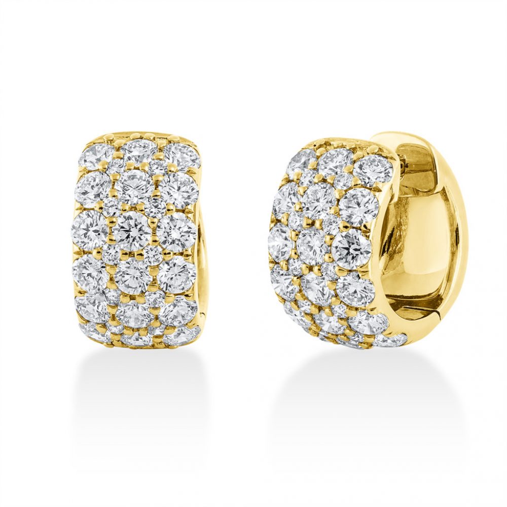 Yellowgold Diamond Earrings