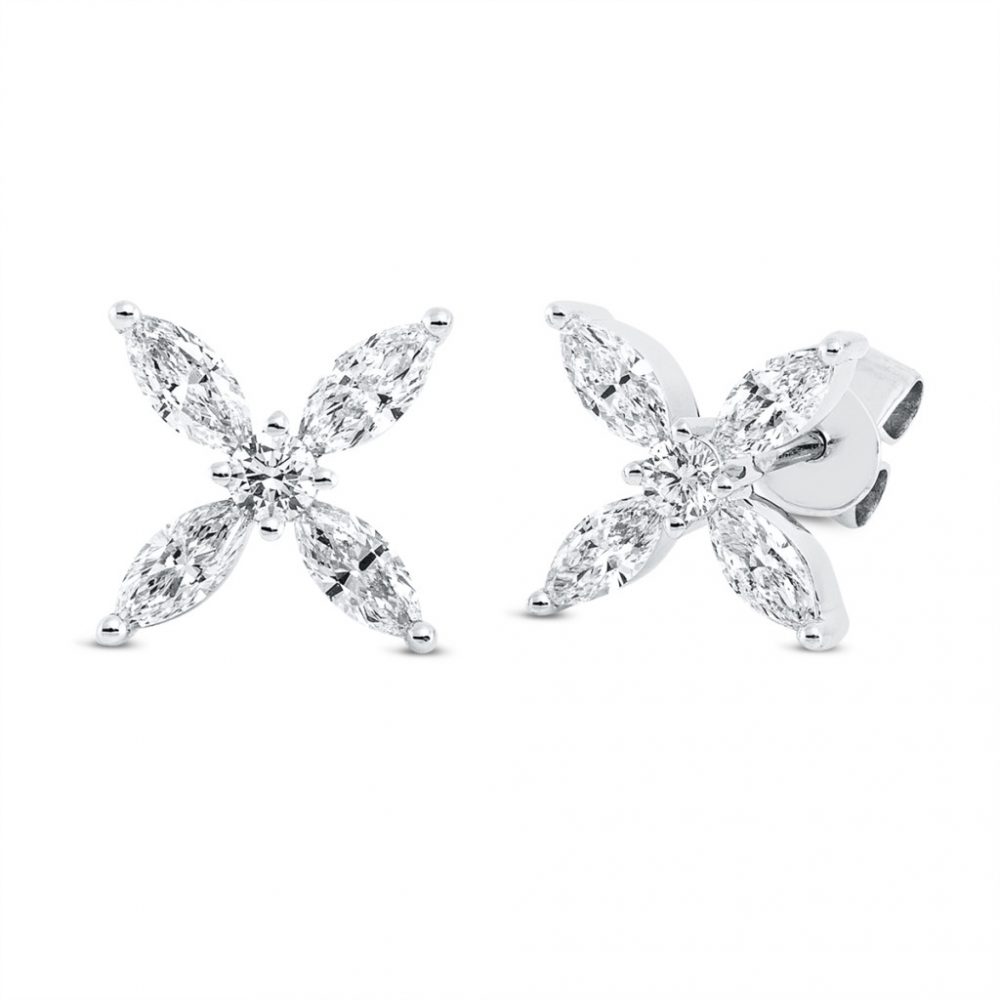 Whitegold Diamond Earrings