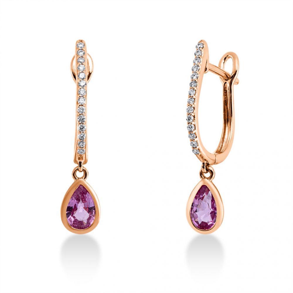 Redgold Sapphire Earrings