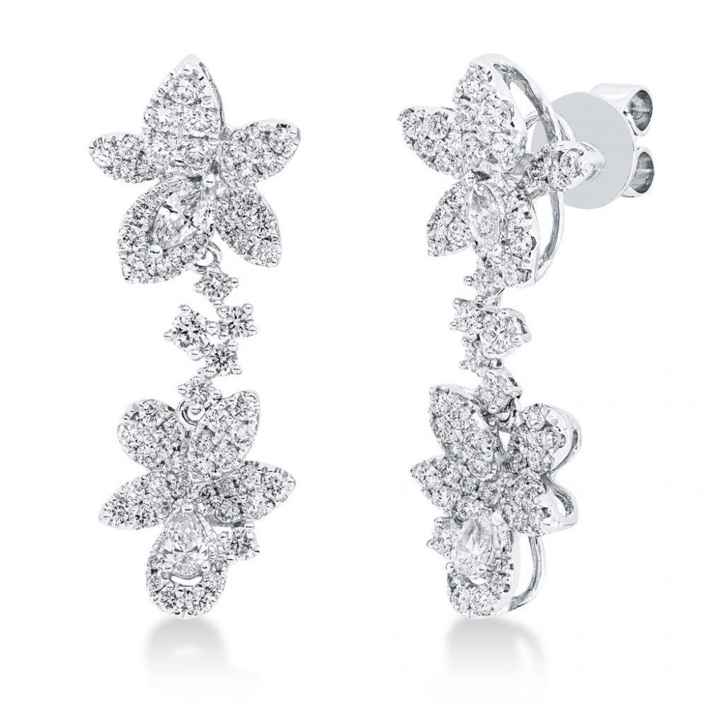 Whitegold Diamond Earrings