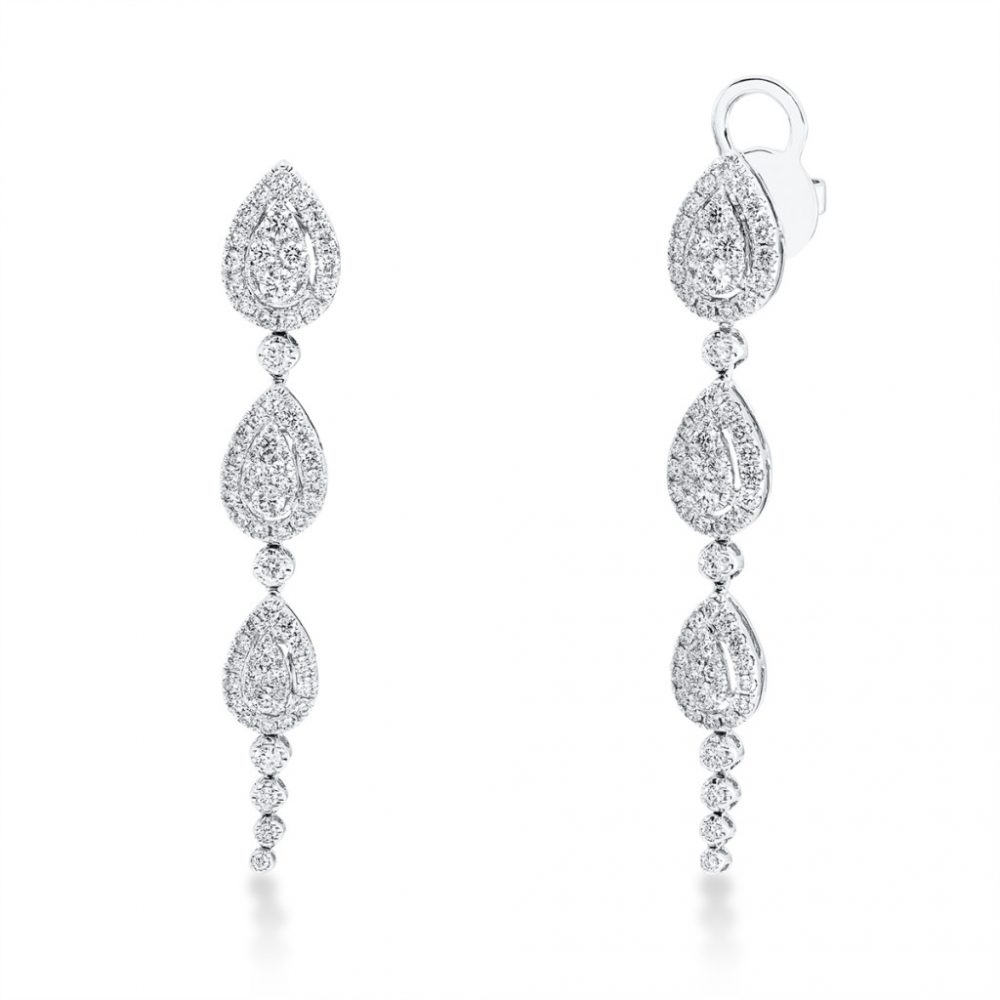 Whitegold Diamond Earrings