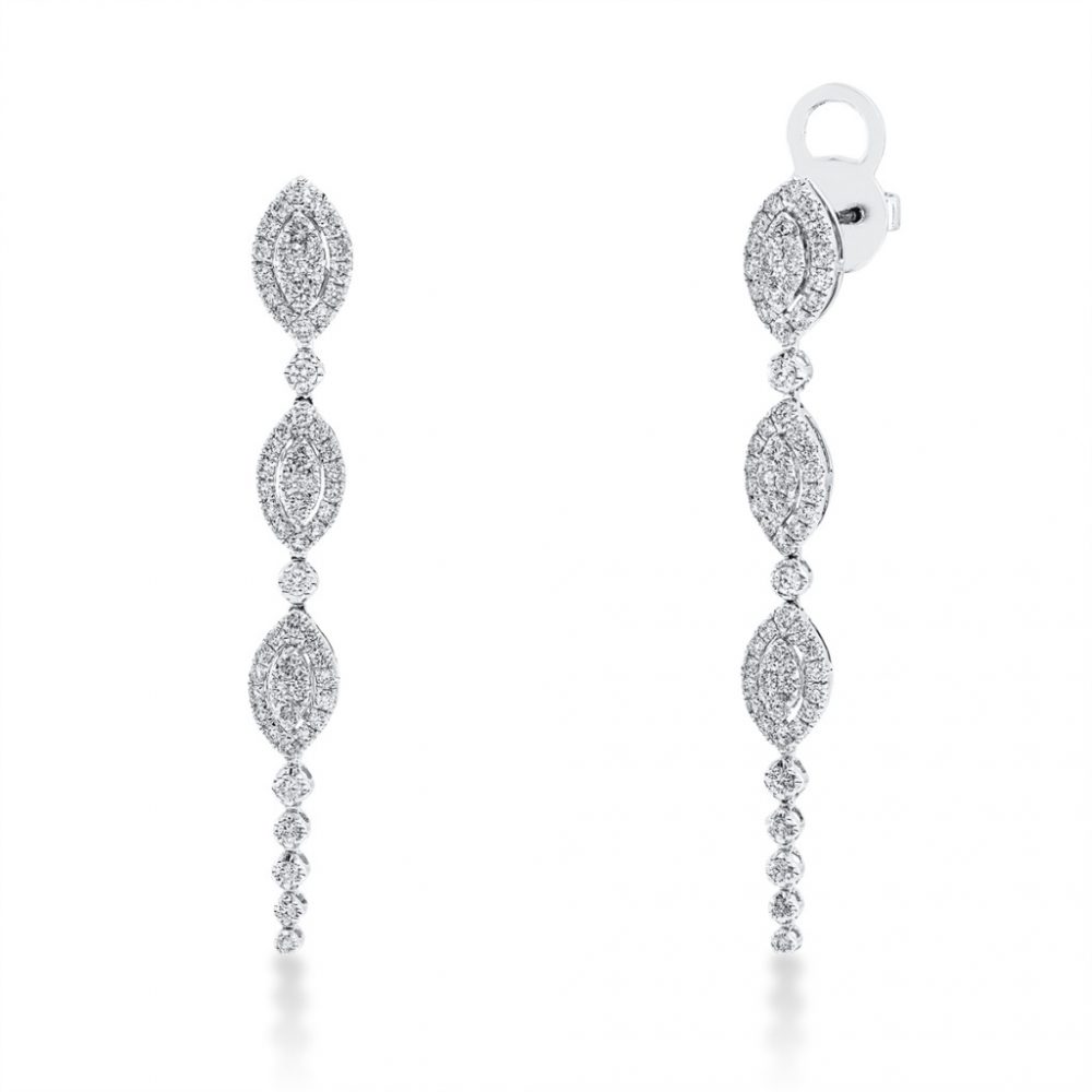 Whitegold Diamond Earrings