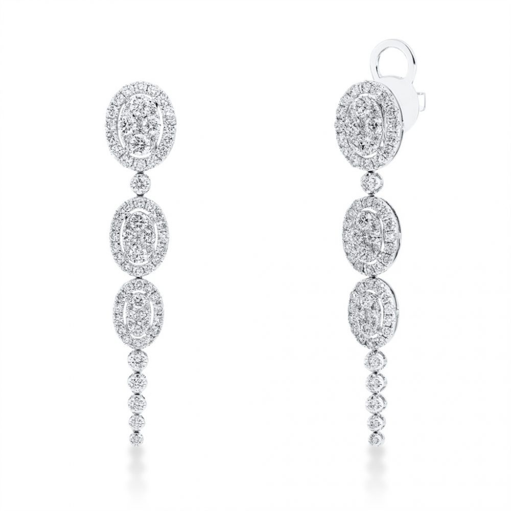 Whitegold Diamond Earrings