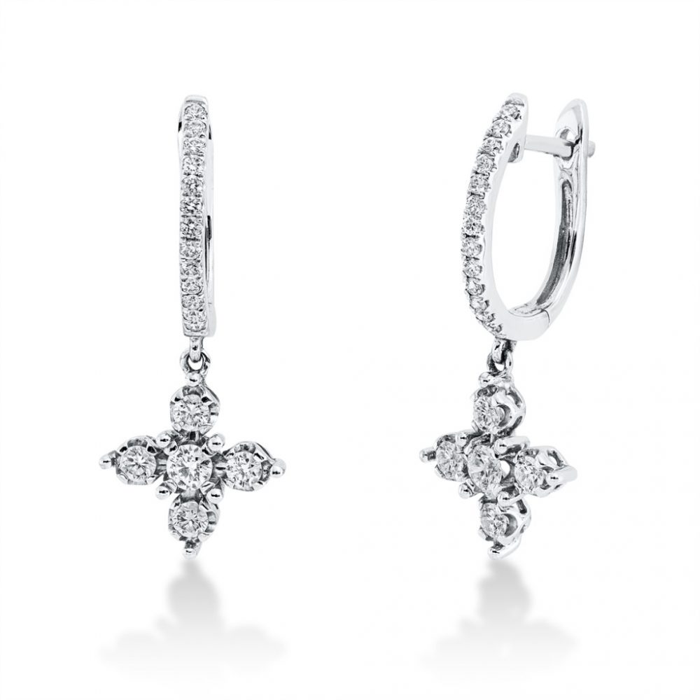 Whitegold Diamond Earrings