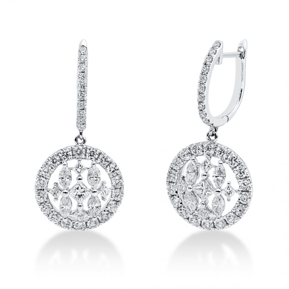 Whitegold Diamond Earrings